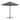 Umbrelă de soare cu stâlp din aluminiu, antracit, 460x270 cm