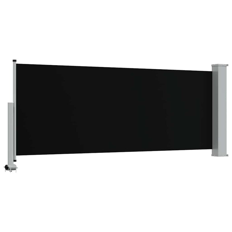 Copertină laterală retractabilă de terasă, negru, 100 x 300 cm