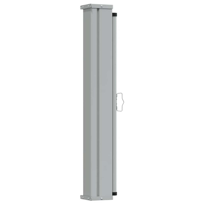 Copertină laterală retractabilă de terasă, gri, 100 x 300 cm