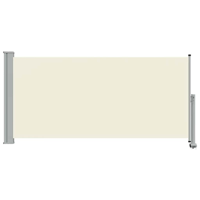 Copertină laterală retractabilă de terasă, crem, 120 x 300 cm