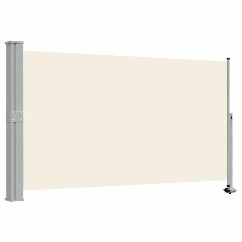 Copertină laterală retractabilă de terasă, crem, 140 x 300 cm