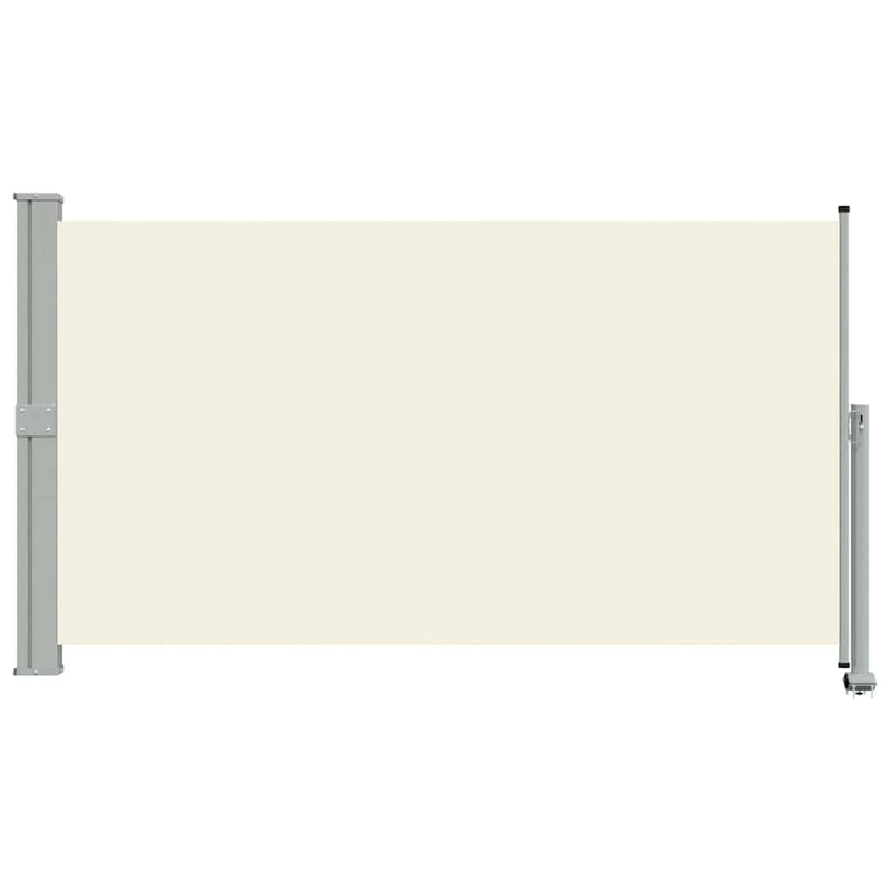 Copertină laterală retractabilă de terasă, crem, 140 x 300 cm