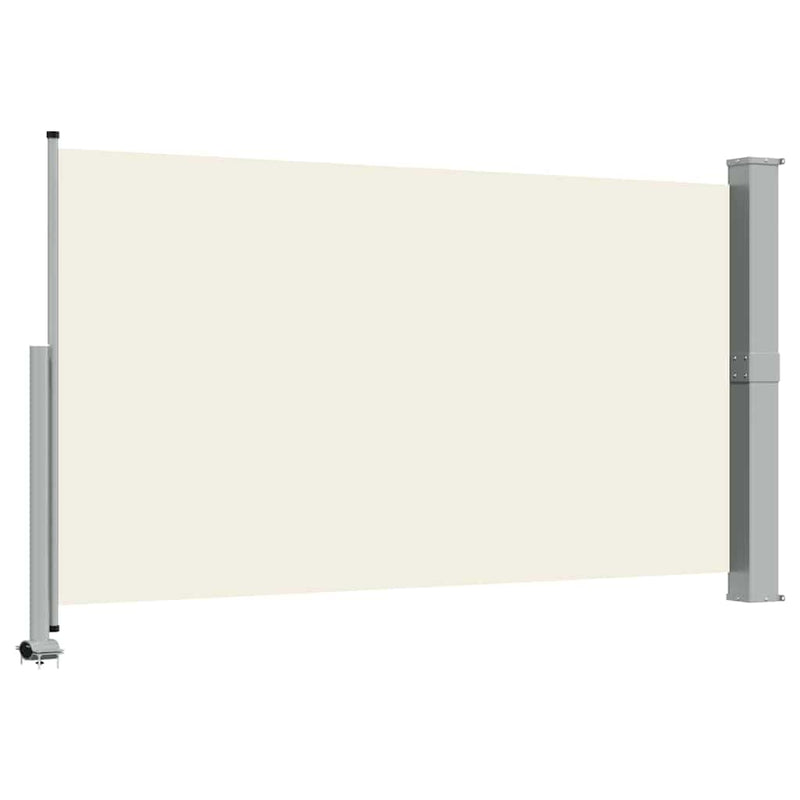 Copertină laterală retractabilă de terasă, crem, 140 x 300 cm