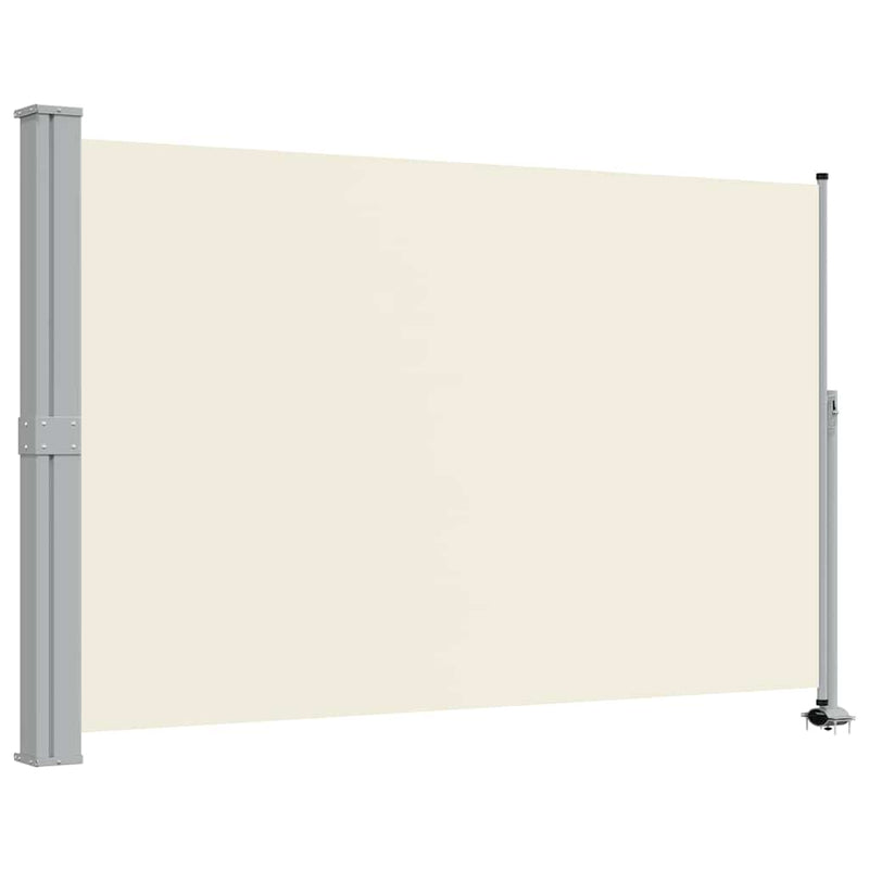 Copertină laterală retractabilă de terasă, crem, 160x300 cm