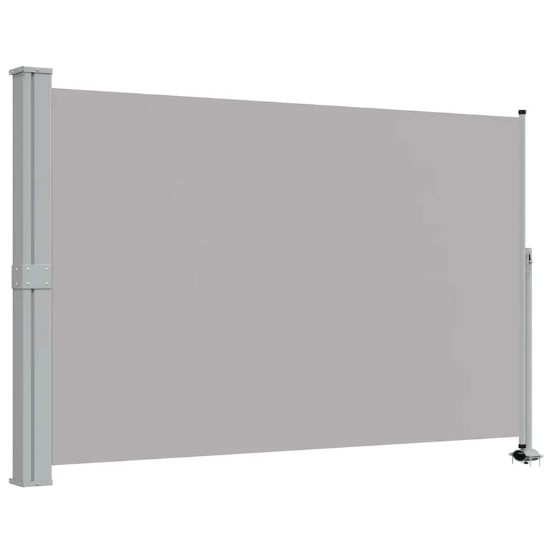 Copertină laterală retractabilă de terasă, gri, 160 x 300 cm
