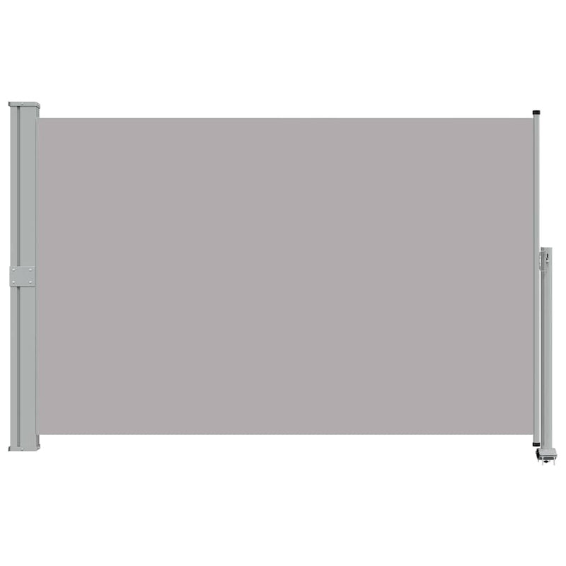 Copertină laterală retractabilă de terasă, gri, 160 x 300 cm