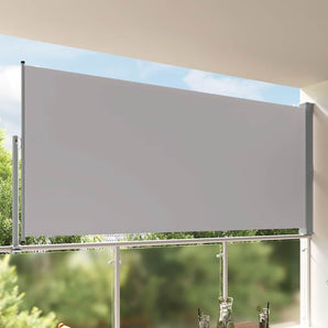 Copertină laterală retractabilă de terasă, gri, 160 x 300 cm