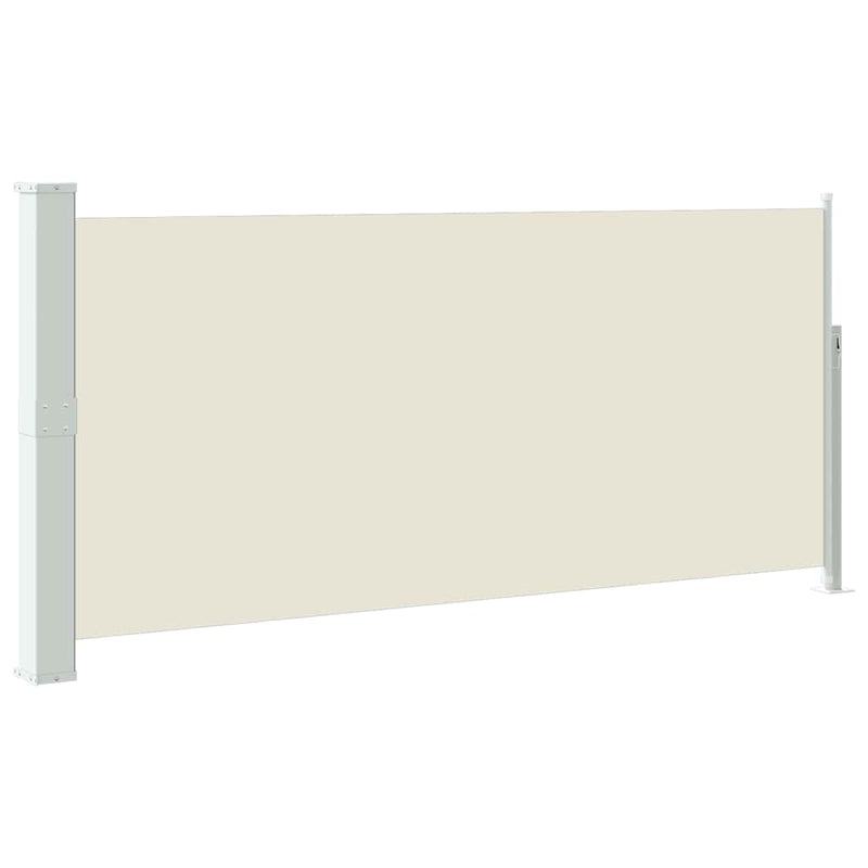 Copertină laterală retractabilă, crem, 140x314 cm