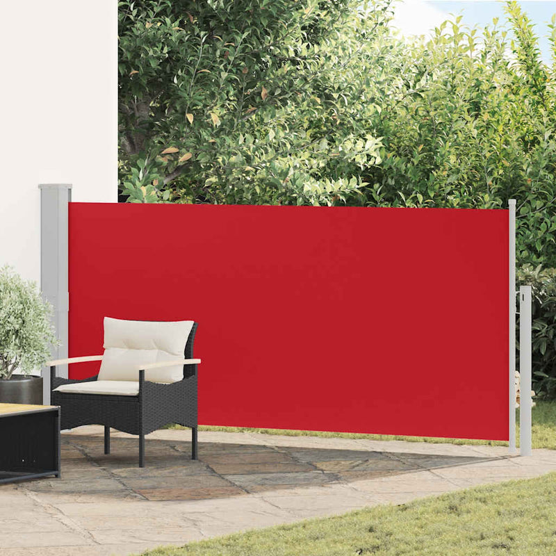 Copertină laterală retractabilă, roșu, 140x300 cm