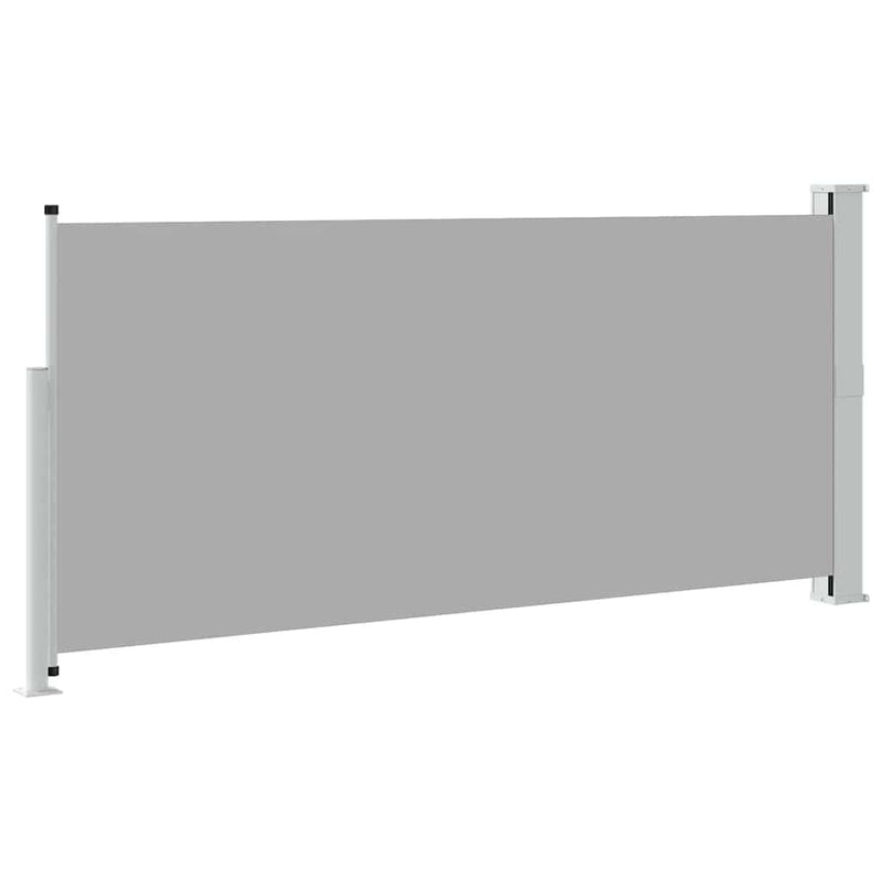 Copertină laterală retractabilă, gri, 140 x 314 cm