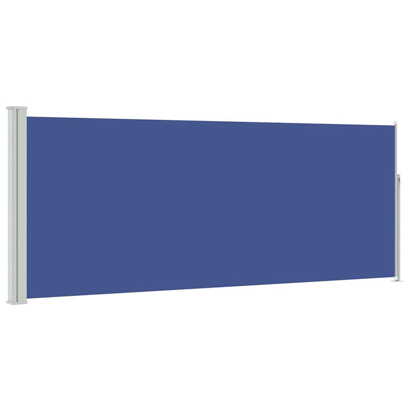 Copertină laterală retractabilă, albastru, 117x314 cm