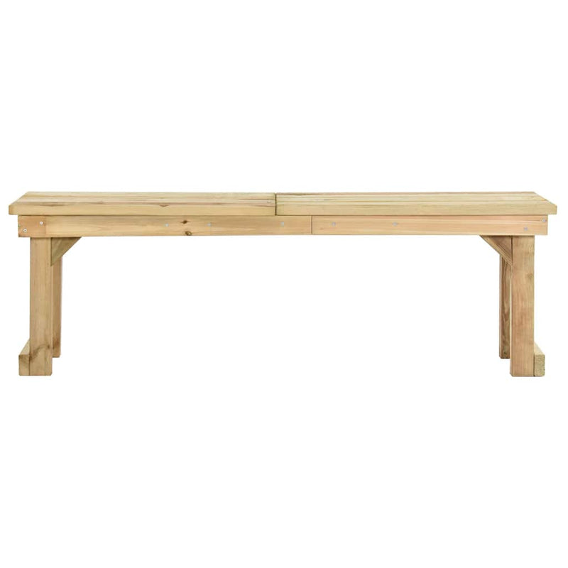 Bancă de grădină, 140 cm, lemn de pin tratat