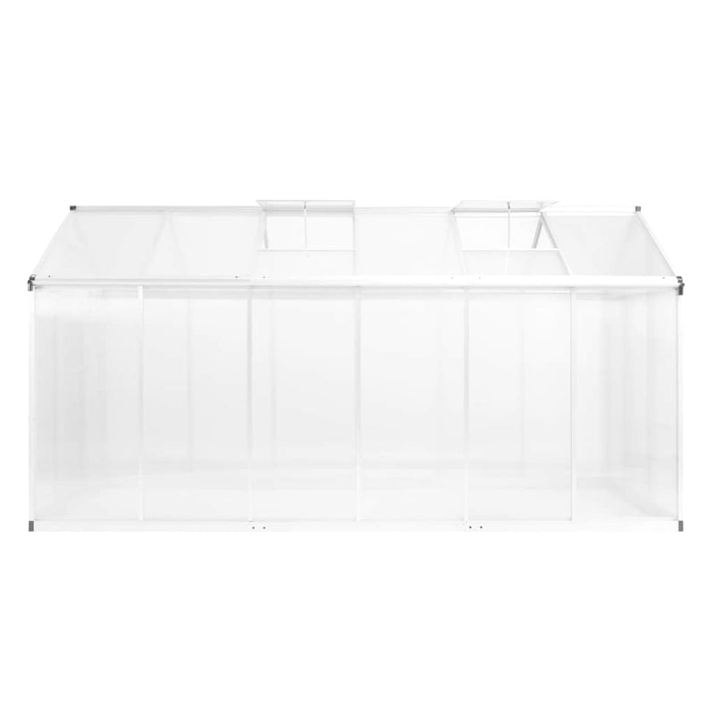 Seră, 13,41 m³, 362x190x195 cm, aluminiu