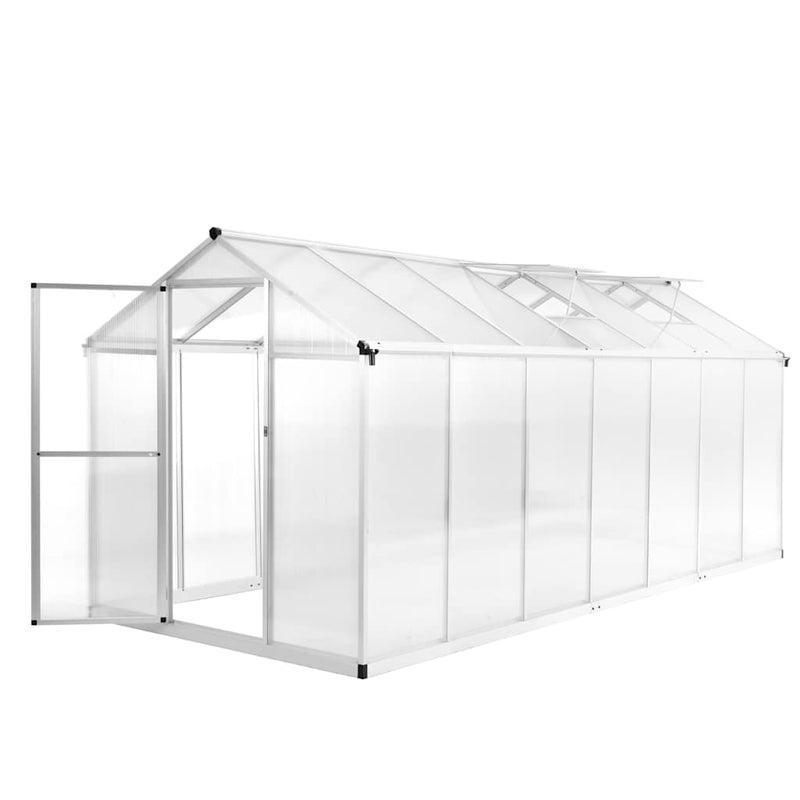 Seră, 15,6 m³, 421x190x195 cm, aluminiu