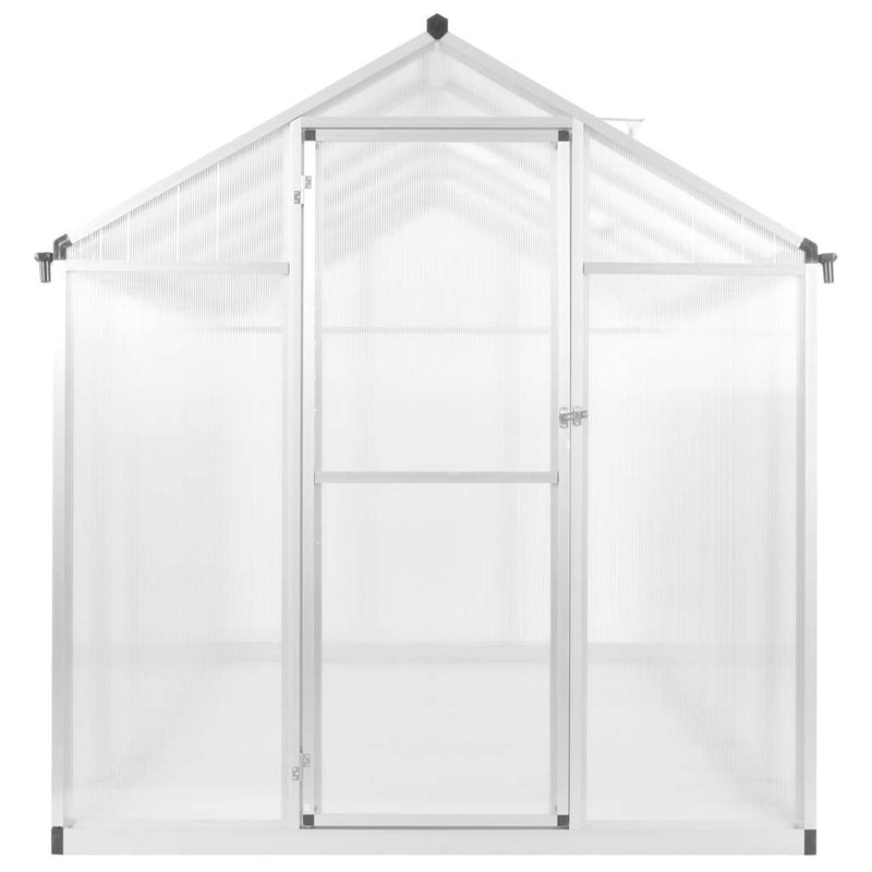Seră, 15,6 m³, 421x190x195 cm, aluminiu