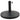 Suport umbrelă de soare rotund, negru, 10 kg, polirășină