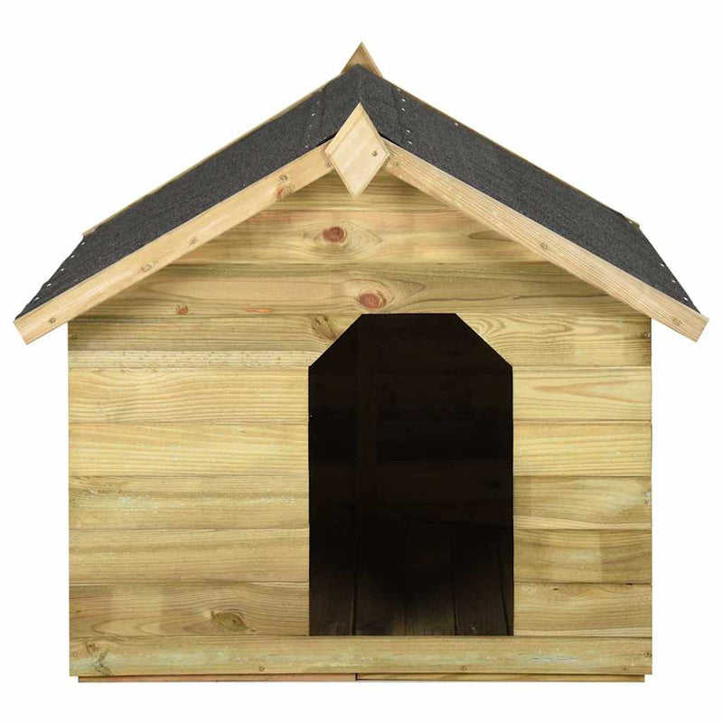 Cușcă câine de grădină, acoperiș detașabil, lemn de pin tratat