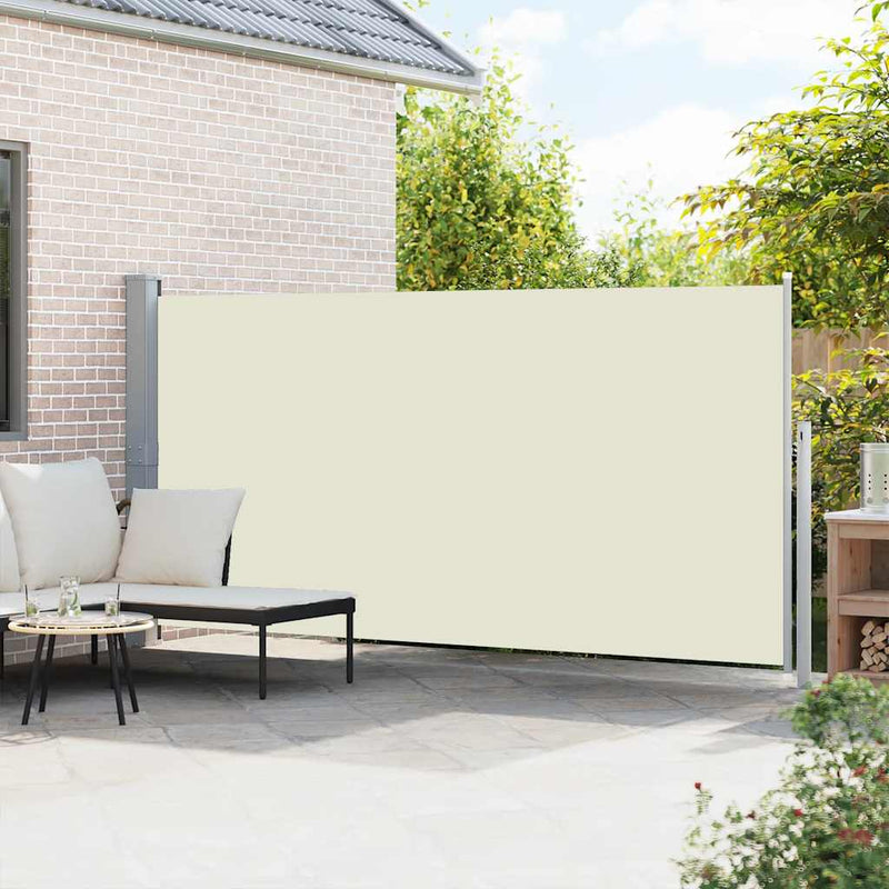 Copertină laterală retractabilă, crem, 160x514 cm