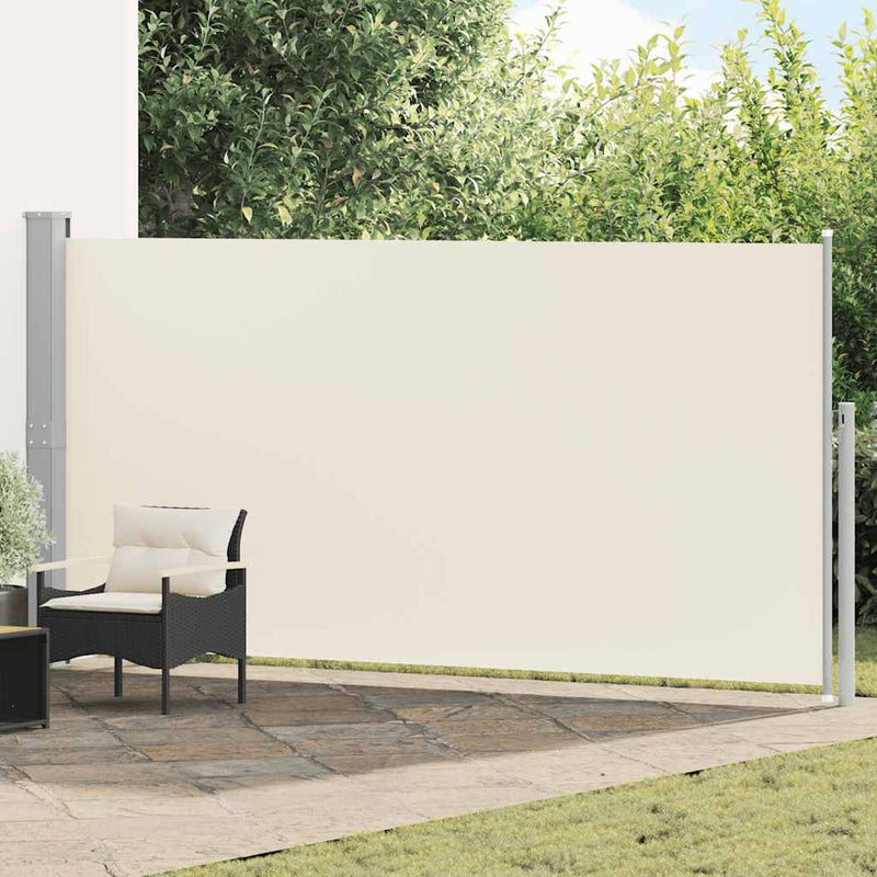 Copertină laterală retractabilă, crem, 160x514 cm