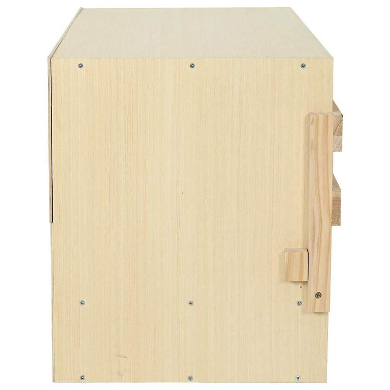 Cuibar găini cu 3 compartimente, 96x40x45 cm, lemn masiv pin