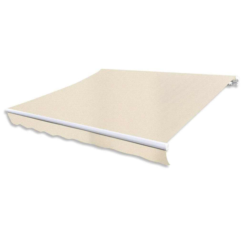 Copertină reglabilă acționată manual, 300 cm, crem
