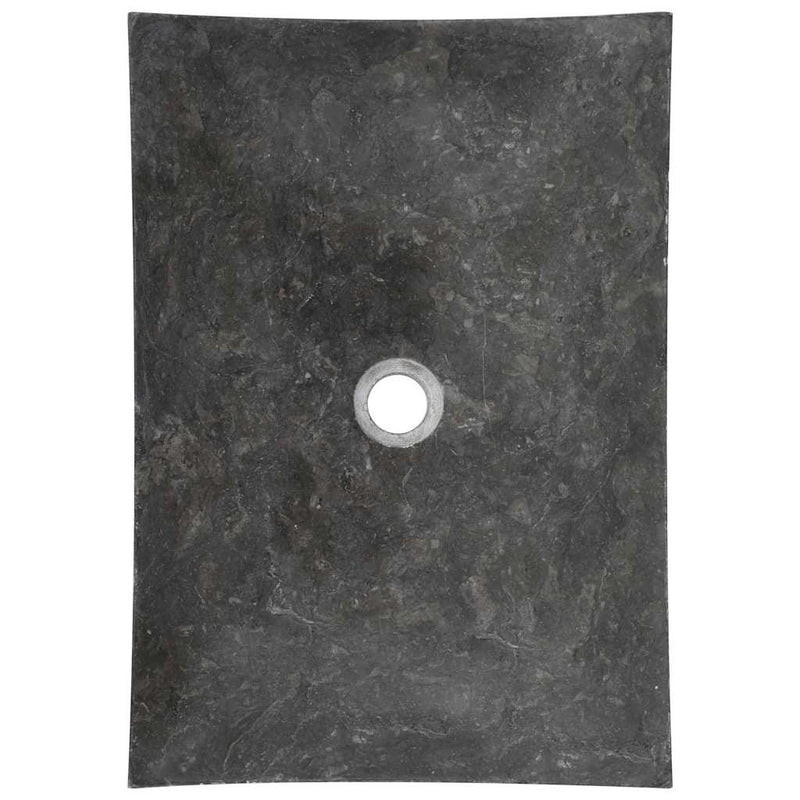 Chiuvetă, negru, 50 x 35 x 12 cm, marmură