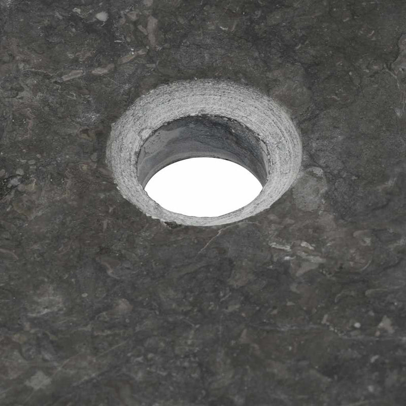 Chiuvetă, negru, 50 x 35 x 12 cm, marmură