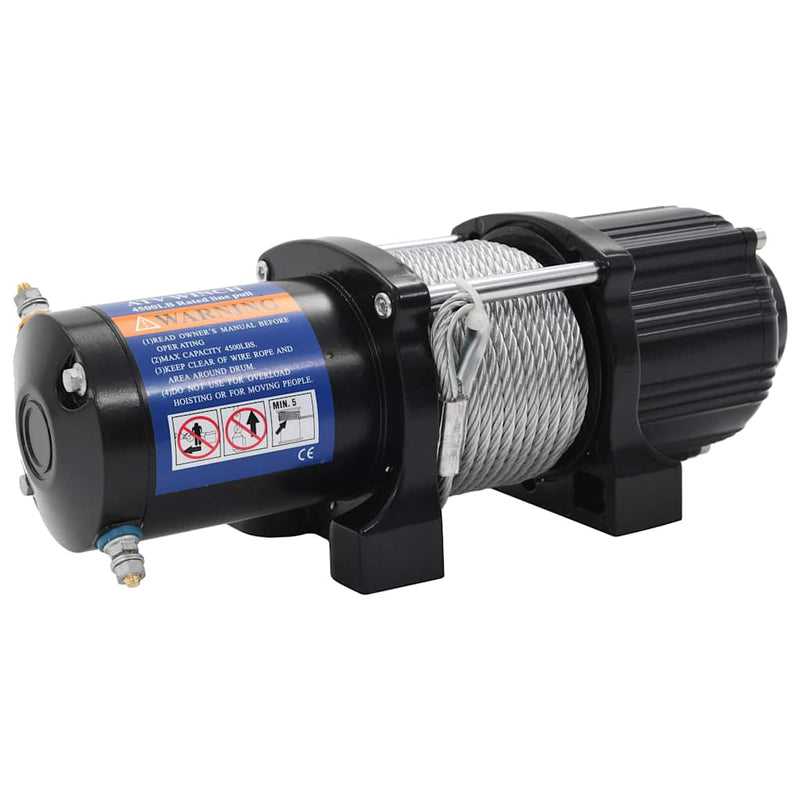 Troliu electric cu telecomandă, 12 V, 2040 kg