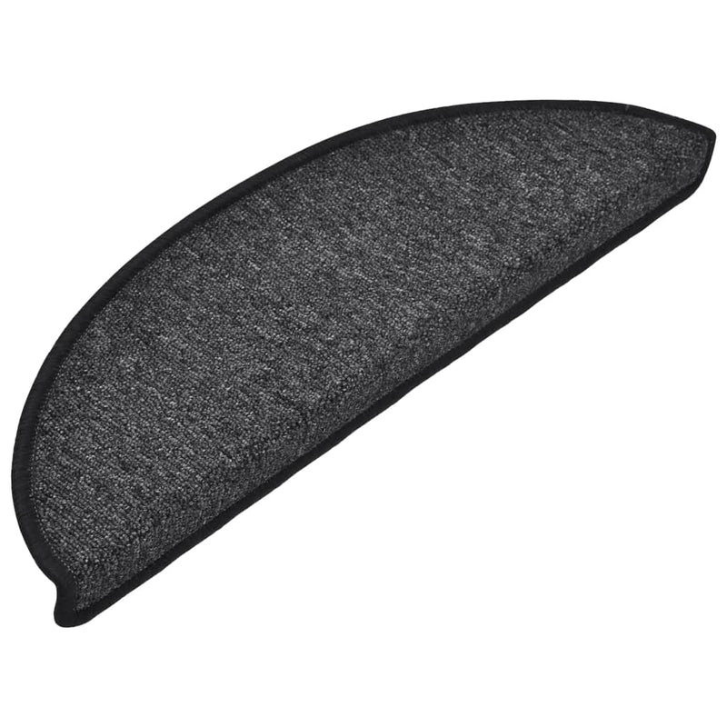 Grile pentru trepte 15 buc. 56 x 17 x 3 cm Non-Slip Antracit
