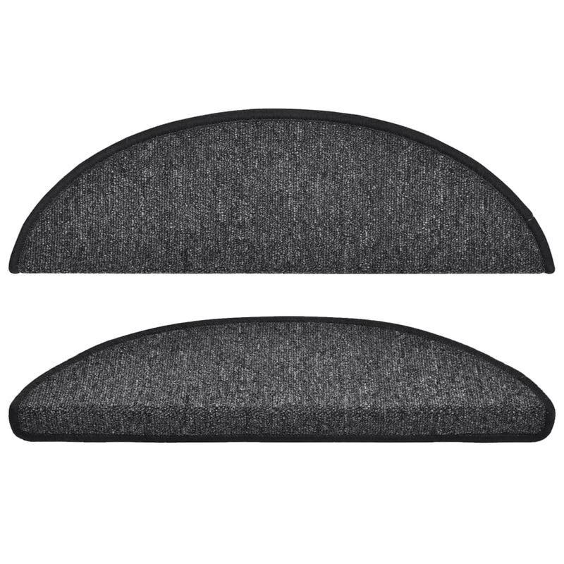 Grile pentru trepte 15 buc. 56 x 17 x 3 cm Non-Slip Antracit
