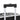 Troler de cosmetice, negru, aluminiu