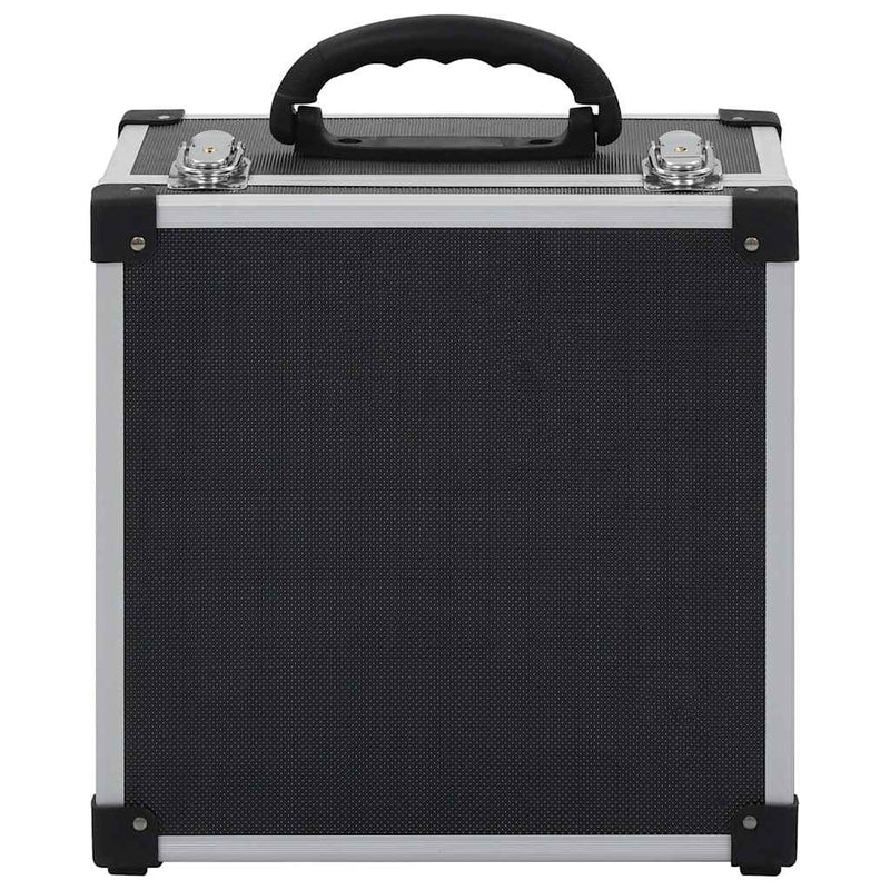 Casetă pentru 40 CD-uri, negru, aluminiu ABS