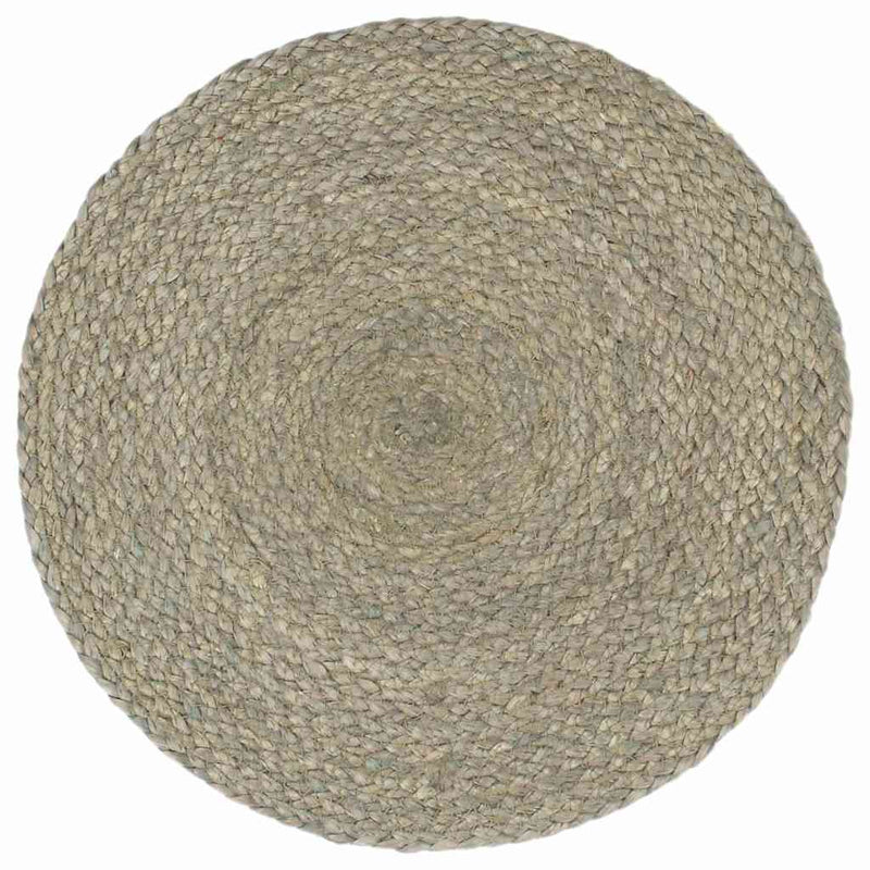 Naproane, 4 buc., gri, 38 cm, iută, simplu, rotund