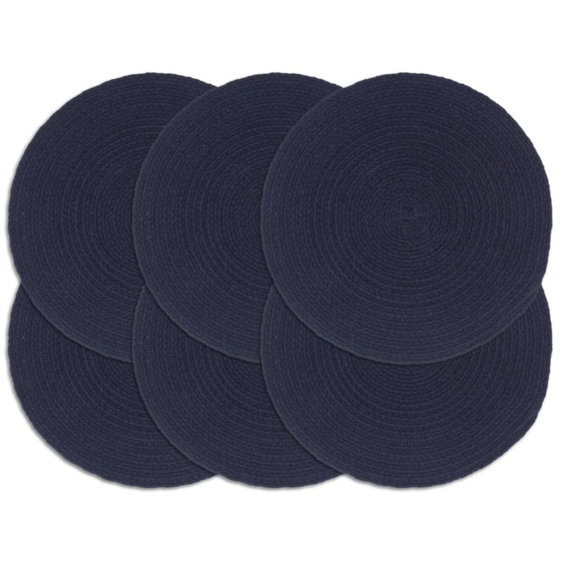 Naproane, 6 buc., bleumarin, 38 cm, bumbac, rotund