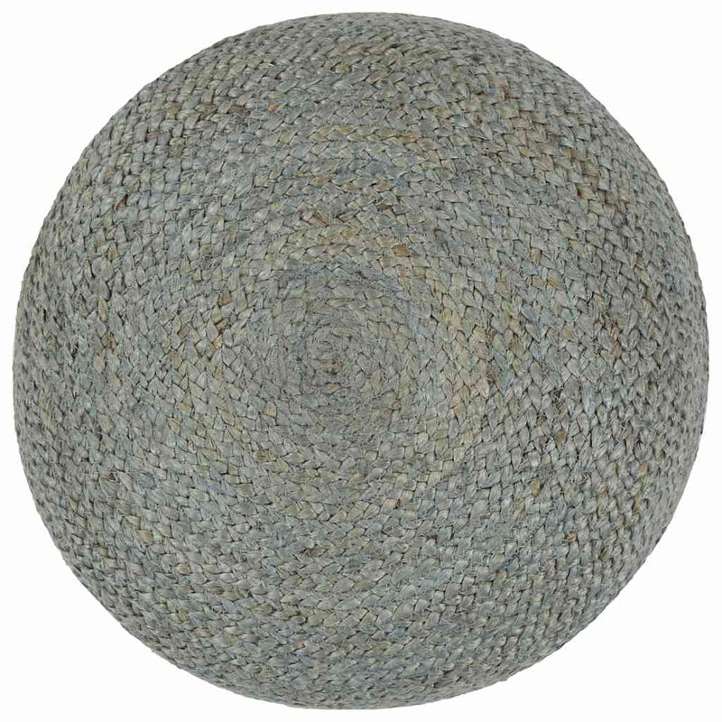 Taburet lucrat manual, verde olive, 45x30 cm, iută