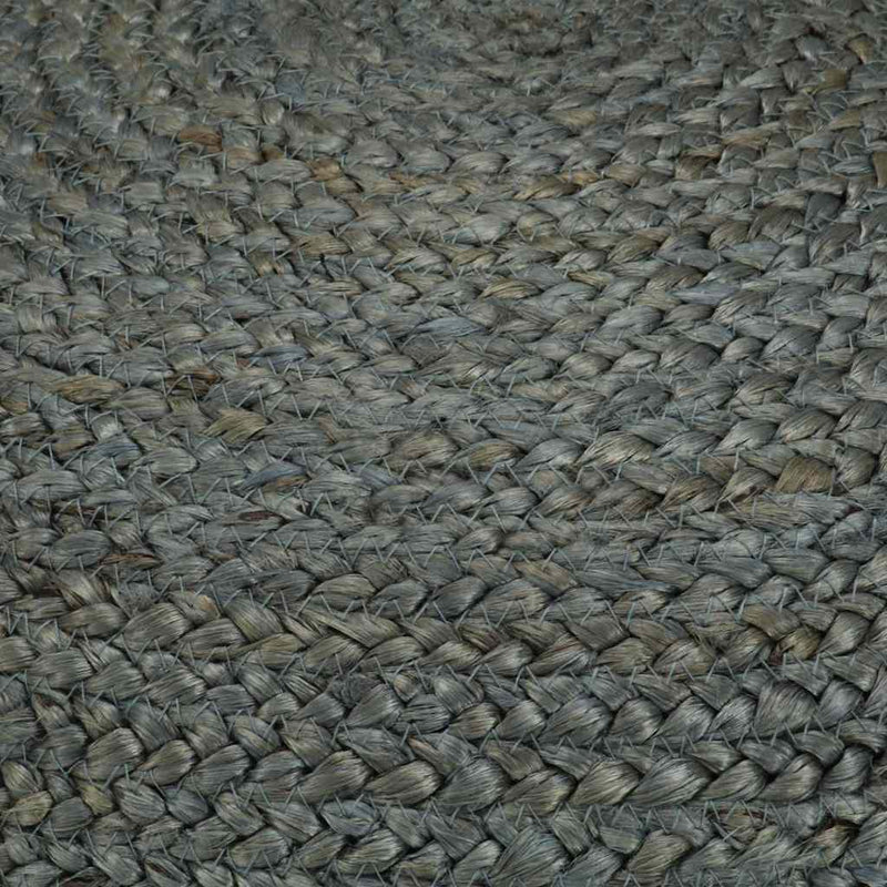 Taburet lucrat manual, verde olive, 45x30 cm, iută