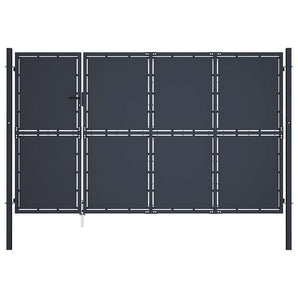 Poartă de grădină din oțel 350x200 cm antracit