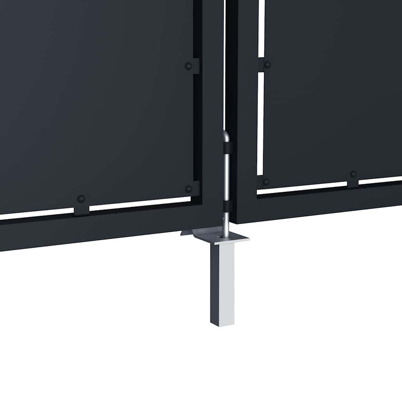 Poartă de grădină din oțel 350x200 cm antracit
