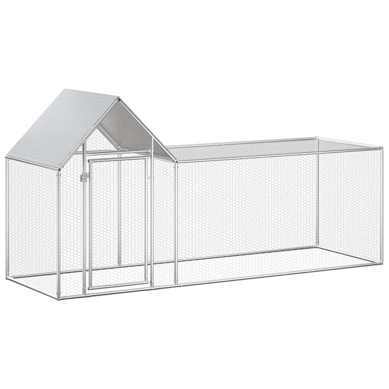 Coteț pentru păsări, 3 x 1 x 1,5 m, oțel galvanizat
