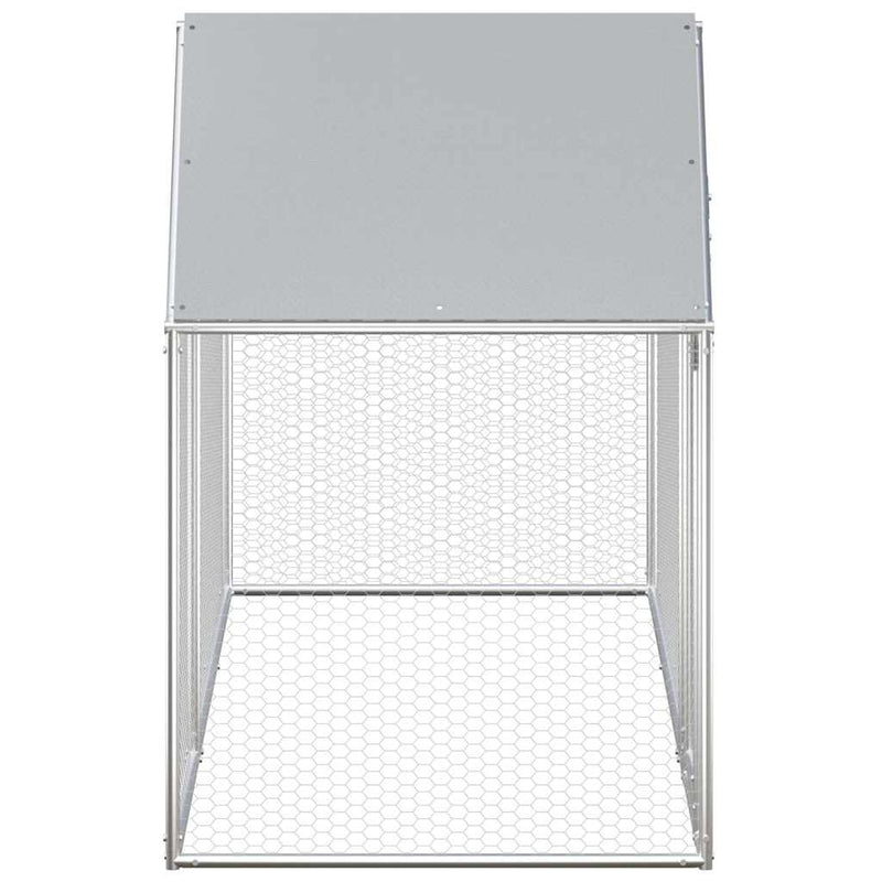 Coteț pentru păsări, 3 x 1 x 1,5 m, oțel galvanizat