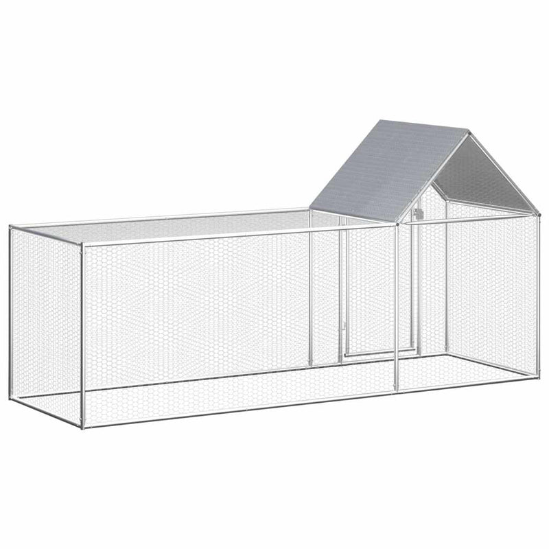 Coteț pentru păsări, 3 x 1 x 1,5 m, oțel galvanizat