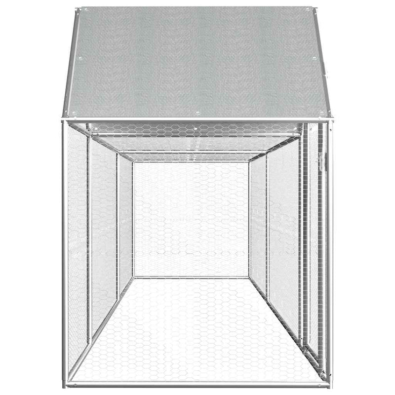 Coteț pentru păsări, 5 x 1 x 1,5 m, oțel galvanizat