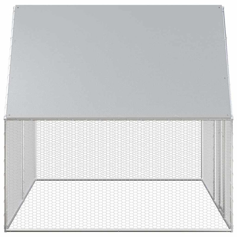 Coteț pentru păsări, 4 x 2 x 2 m, oțel galvanizat