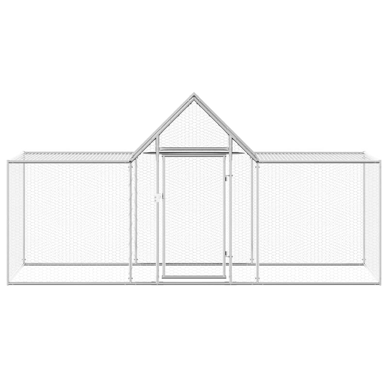 Coteț pentru păsări, 3 x 1 x 1,5 m, oțel galvanizat
