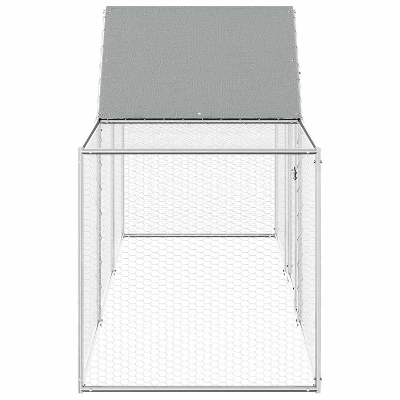 Coteț pentru păsări, 3 x 1 x 1,5 m, oțel galvanizat