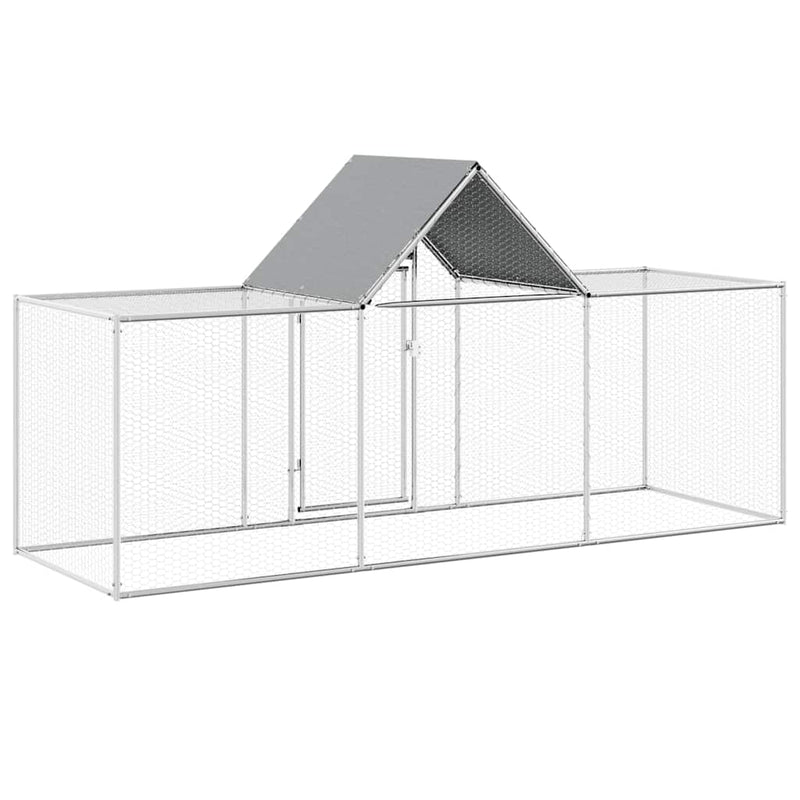 Coteț pentru păsări, 3 x 1 x 1,5 m, oțel galvanizat