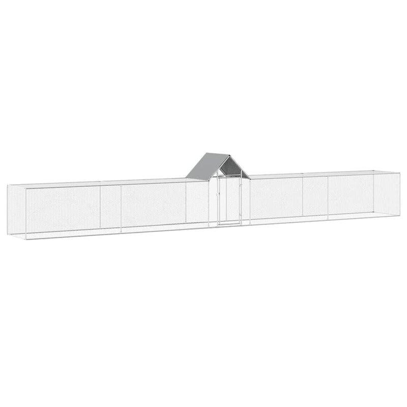 Coteț pentru păsări, 9 x 1 x 1,5 m, oțel galvanizat