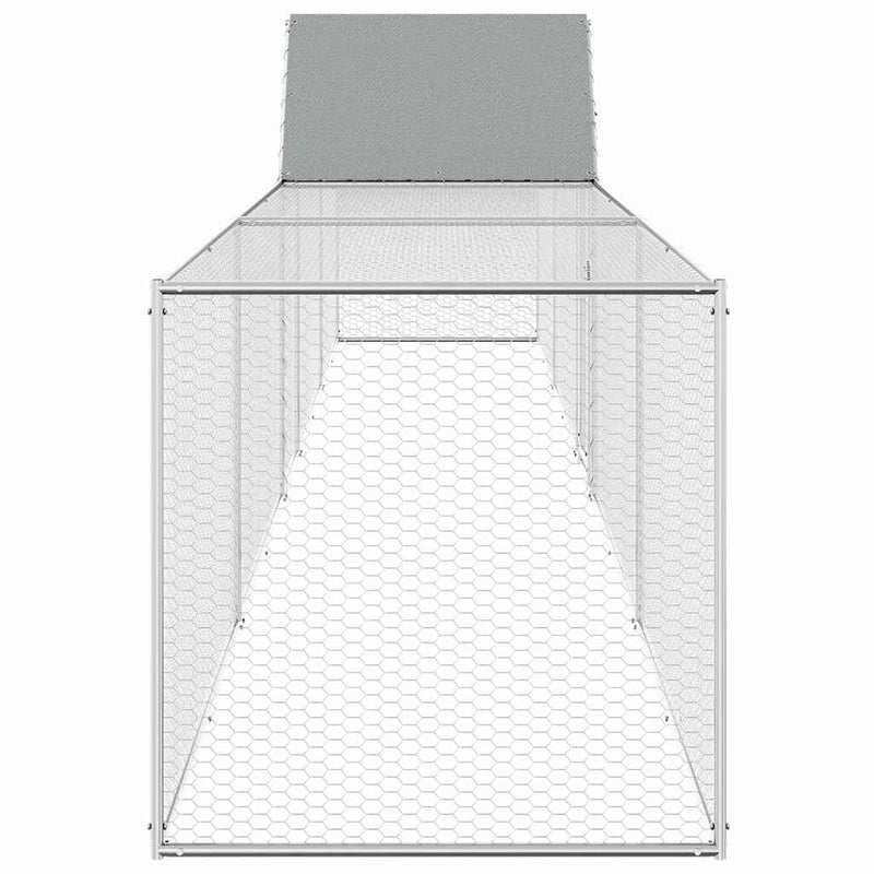 Coteț pentru păsări, 9 x 1 x 1,5 m, oțel galvanizat