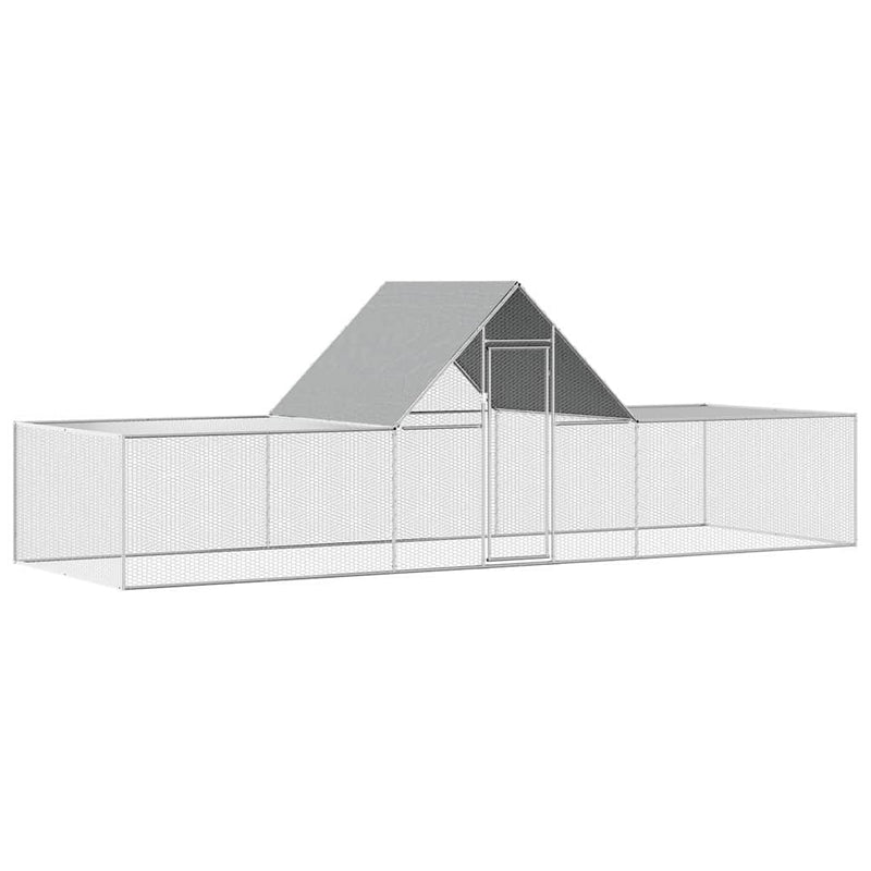 Coteț pentru păsări, 6 x 2 x 2 m, oțel galvanizat