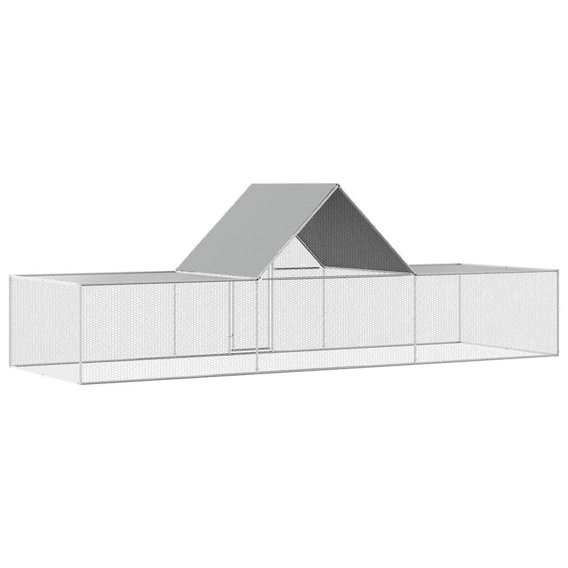 Coteț pentru păsări, 6 x 2 x 2 m, oțel galvanizat